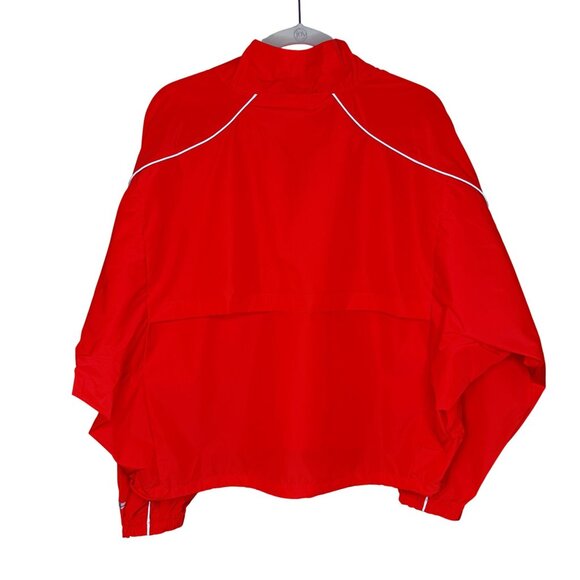 Fabletics Tempo Lightweight Windbreaker in Neon Coral, L - Picture 3 of 8